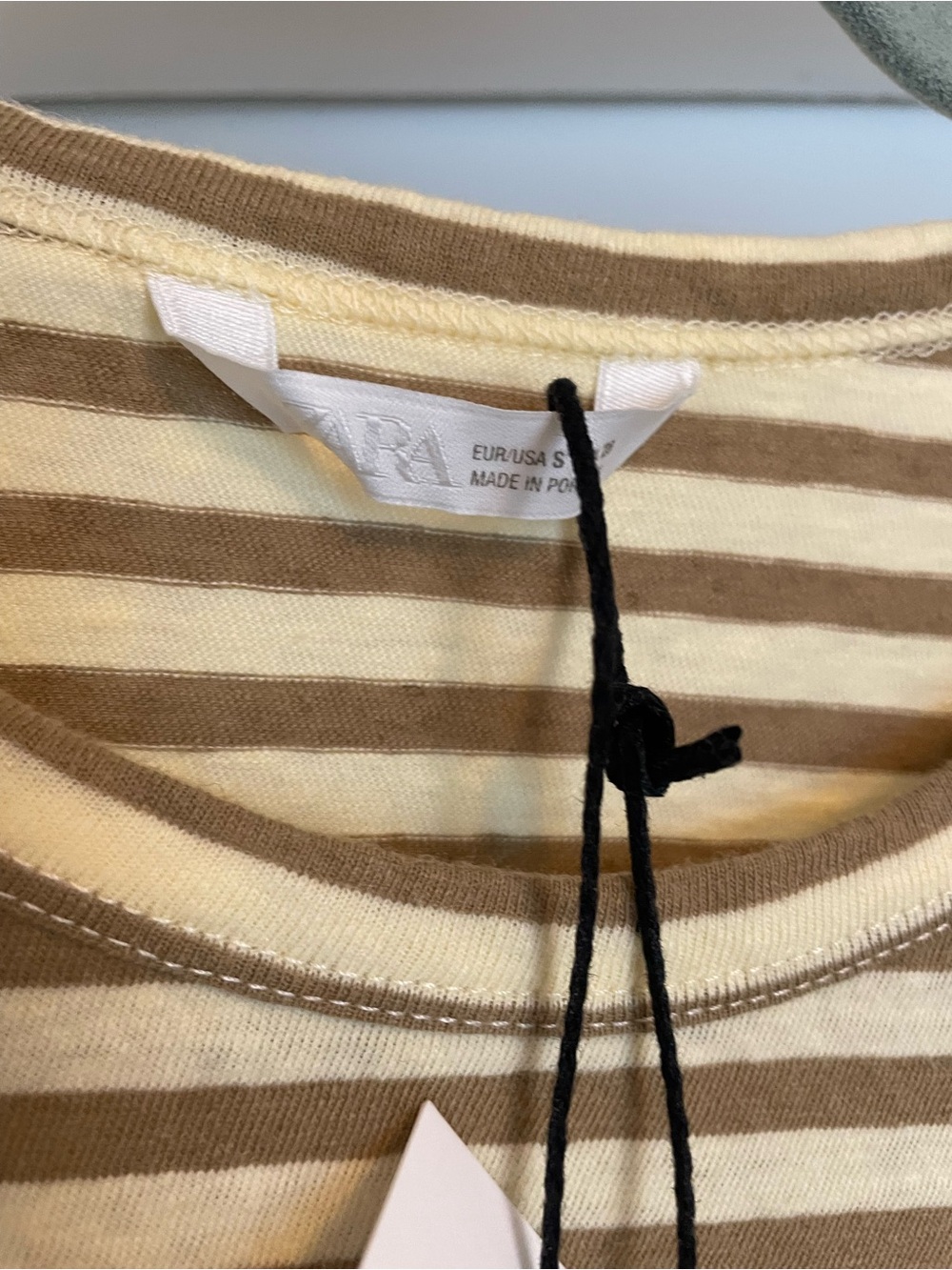 Zara long sleeve linen cotton striped shirt NWT - Picture 6 of 7